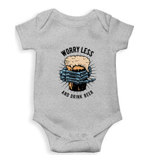 Load image into Gallery viewer, Beer Kids Romper For Baby Boy/Girl-0-5 Months(18 Inches)-Grey-Ektarfa.online
