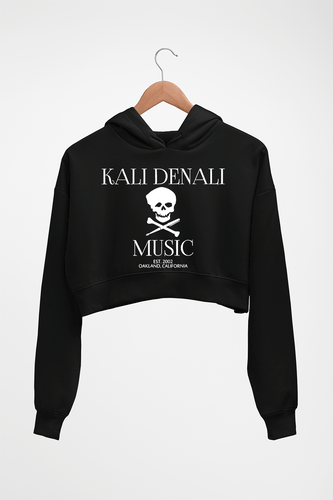 Kali Denali Bohemia Crop HOODIE FOR WOMEN-Black-Ektarfa.online