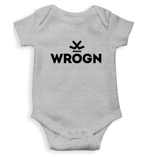 Wrong Kids Romper For Baby Boy/Girl-0-5 Months(18 Inches)-Grey-Ektarfa.online