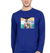 Load image into Gallery viewer, Vijender Singh Full Sleeves T-Shirt for Men-S(38 Inches)-Royal Blue-Ektarfa.online
