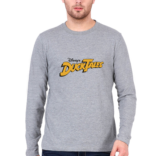 DuckTales Full Sleeves T-Shirt for Men-Grey Melange-Ektarfa.online
