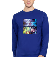 Load image into Gallery viewer, Goku Full Sleeves T-Shirt for Men-Royal Blue-Ektarfa.online
