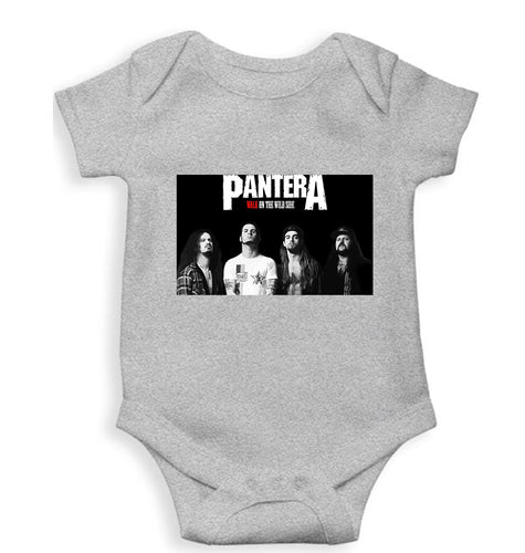 Pantera Kids Romper For Baby Boy/Girl-0-5 Months(18 Inches)-Grey-Ektarfa.online