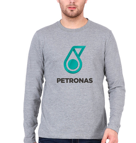 Petronas Full Sleeves T-Shirt for Men-Grey Melange-Ektarfa.online