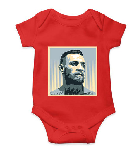 Conor McGregor UFC MMA Kids Romper For Baby Boy/Girl-0-5 Months(18 Inches)-RED-Ektarfa.online