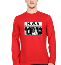 Load image into Gallery viewer, Niggaz Wit Attitudes (NWA) Hip Hop Full Sleeves T-Shirt for Men-S(38 Inches)-Red-Ektarfa.online
