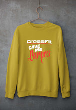 Load image into Gallery viewer, CrossFit Gym Burpees Unisex Sweatshirt for Men/Women-Mustard Yellow-Ektarfa.online
