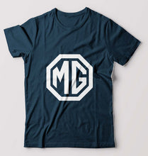 Load image into Gallery viewer, Morris Garages(MG) T-Shirt for Men-S(38 Inches)-Petrol Blue-Ektarfa.online
