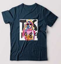 Load image into Gallery viewer, Taylor Swift T-Shirt for Men-S(38 Inches)-Petrol Blue-Ektarfa.online
