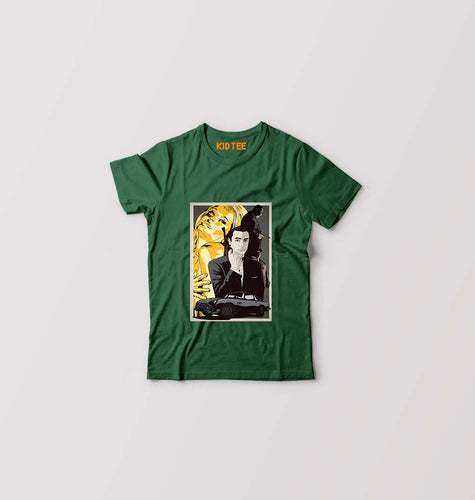 James Bond 007 Kids T-Shirt for Boy/Girl-Dark Green-Ektarfa.online