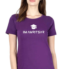 Load image into Gallery viewer, IIM Amritsar T-Shirt for Women-XS(32 Inches)-Purple-Ektarfa.online
