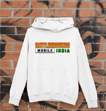 Load image into Gallery viewer, Battlegrounds Mobile India (BGMI) Unisex Hoodie for Men/Women-White-Ektarfa.online
