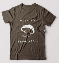Load image into Gallery viewer, Mushroom T-Shirt for Men-Olive Green-Ektarfa.online
