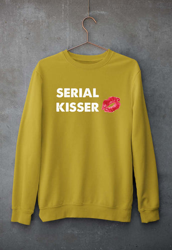 Serial Kisser Unisex Sweatshirt for Men/Women-Mustard Yellow-Ektarfa.online