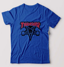 Load image into Gallery viewer, Thrasher T-Shirt for Men-S(38 Inches)-Royal Blue-Ektarfa.online
