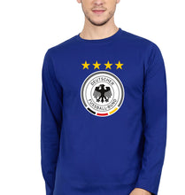 Load image into Gallery viewer, Germany Football Full Sleeves T-Shirt for Men-S(38 Inches)-Royal Blue-Ektarfa.online
