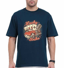 Load image into Gallery viewer, Poker Oversized T-Shirt for Men-Petrol Blue-Ektarfa.online
