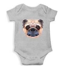 Load image into Gallery viewer, Pug Dog Kids Romper For Baby Boy/Girl-0-5 Months(18 Inches)-Grey-Ektarfa.online
