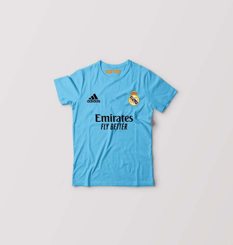 Real Madrid 2021-22 Kids T-Shirt for Boy/Girl-0-1 Year(20 Inches)-Light Blue-Ektarfa.online