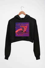 Load image into Gallery viewer, Blood Bunny Crop HOODIE FOR WOMEN-Black-Ektarfa.online
