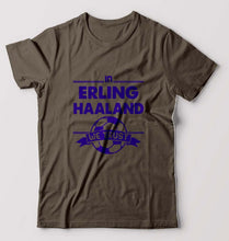 Load image into Gallery viewer, Erling Haaland T-Shirt for Men-Olive Green-Ektarfa.online
