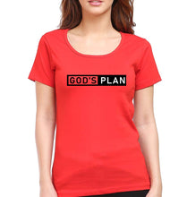 Load image into Gallery viewer, God&#39;s plan T-Shirt for Women-Red-Ektarfa.online
