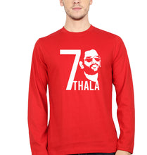 Load image into Gallery viewer, MS Dhoni 07 Thala Full Sleeves T-Shirt for Men-Red-Ektarfa.online
