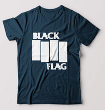 Load image into Gallery viewer, Black Flag T-Shirt for Men-S(38 Inches)-Petrol Blue-Ektarfa.online
