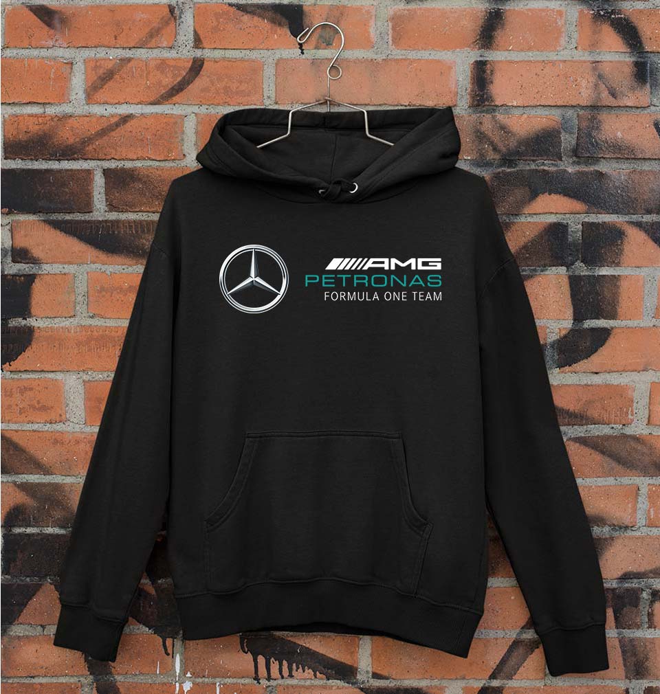 Mercedes AMG Petronas F1 Unisex Hoodie for Men/Women-S(40 Inches)-Black-Ektarfa.online