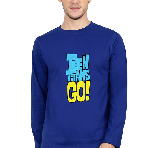 Teen Titans Go! Full Sleeves T-Shirt for Men-Royal Blue-Ektarfa.online