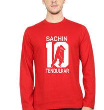 Load image into Gallery viewer, Sachin Tendulkar Full Sleeves T-Shirt for Men-RED-Ektarfa.online

