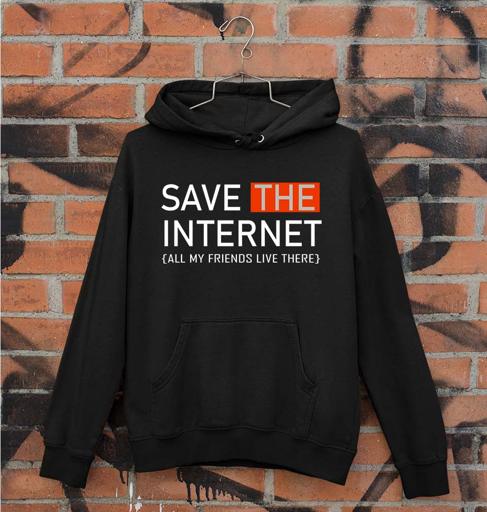 Internet Funny Unisex Hoodie for Men/Women-Black-Ektarfa.online