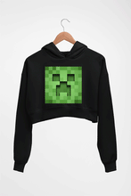 Load image into Gallery viewer, Minecraft Crop HOODIE FOR WOMEN-Black-Ektarfa.online
