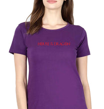 Load image into Gallery viewer, House of the Dragon T-Shirt for Women-XS(32 Inches)-Purple-Ektarfa.online
