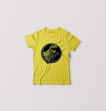 Load image into Gallery viewer, Angry T-Rex Gym Kids T-Shirt for Boy/Girl-0-1 Year(20 Inches)-Yellow-Ektarfa.online
