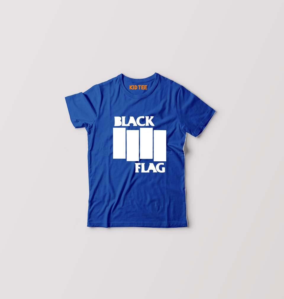 Black Flag Kids T-Shirt for Boy/Girl-Royal Blue-Ektarfa.online