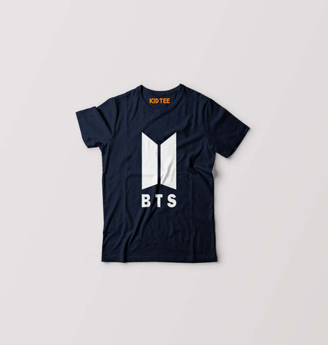 BTS Kids T-Shirt for Boy/Girl-Navy Blue-Ektarfa.online