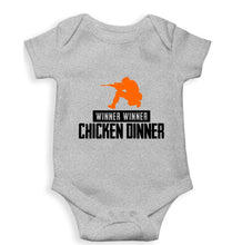 Load image into Gallery viewer, PUBG Winner Winner Chicken Dinner Kids Romper For Baby Boy/Girl-0-5 Months(18 Inches)-Grey-Ektarfa.online
