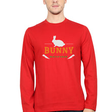 Load image into Gallery viewer, Rabbit Bunny Full Sleeves T-Shirt for Men-Red-Ektarfa.online
