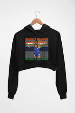 Load image into Gallery viewer, Sushil Kumar Crop HOODIE FOR WOMEN-Black-Ektarfa.online
