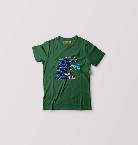 Dragon Kids T-Shirt for Boy/Girl-Dark Green-Ektarfa.online