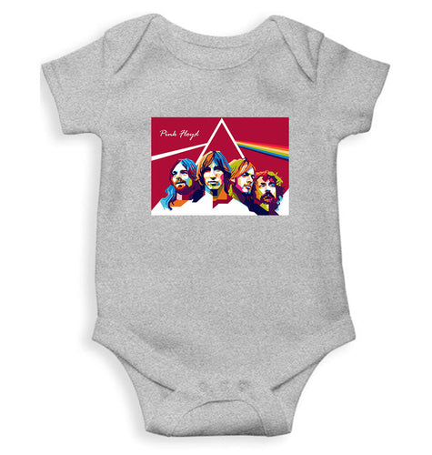 Pink Floyd Kids Romper Kids Romper For Baby Boy/Girl-0-5 Months(18 Inches)-Grey-Ektarfa.online