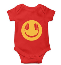 Load image into Gallery viewer, Emoji Headphone Music Kids Romper For Baby Boy/Girl-0-5 Months(18 Inches)-RED-Ektarfa.online
