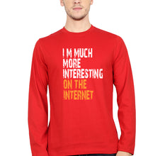 Load image into Gallery viewer, Internet Funny Full Sleeves T-Shirt for Men-Red-Ektarfa.online
