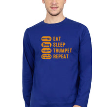 Load image into Gallery viewer, Trumpet Full Sleeves T-Shirt for Men-Royal blue-Ektarfa.online
