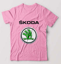 Load image into Gallery viewer, Skoda T-Shirt for Men-S(38 Inches)-Light Baby Pink-Ektarfa.online
