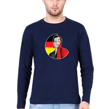 Load image into Gallery viewer, Money Heist Berlin Full Sleeves T-Shirt for Men-S(38 Inches)-Navy Blue-Ektarfa.online
