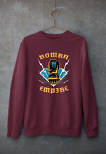Load image into Gallery viewer, Roman Reigns WWE Unisex Sweatshirt for Men/Women-S(40 Inches)-Maroon-Ektarfa.online
