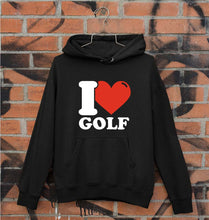 Load image into Gallery viewer, I Love Golf Unisex Hoodie for Men/Women-Black-Ektarfa.online
