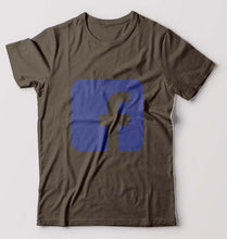 Load image into Gallery viewer, Facebook T-Shirt for Men-Olive Green-Ektarfa.online
